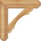 Ekena Millwork Olympic Craftsman Rough Sawn Bracket w/ Offset Brace, Western Red Cedar, 8"W x 32"D x 32"H BKT0806X32X32OLY04RWR - alternate 2